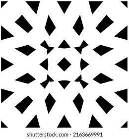 Abstract background with black and white pattern. Unique geometric vector swatch. Perfect for site backdrop, wrapping paper, wallpaper, textile and surface design. 