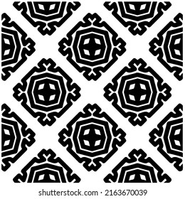 Abstract background with black and white pattern. Unique geometric vector swatch. Perfect for site backdrop, wrapping paper, wallpaper, textile and surface design. 