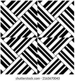 Abstract background with black and white pattern. Unique geometric vector swatch. Perfect for site backdrop, wrapping paper, wallpaper, textile and surface design. 