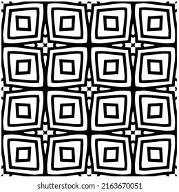 Abstract background with black and white pattern. Unique geometric vector swatch. Perfect for site backdrop, wrapping paper, wallpaper, textile and surface design. 