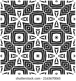 Abstract background with black and white pattern. Unique geometric vector swatch. Perfect for site backdrop, wrapping paper, wallpaper, textile and surface design. 