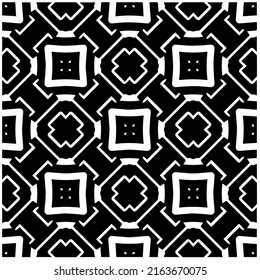 Abstract background with black and white pattern. Unique geometric vector swatch. Perfect for site backdrop, wrapping paper, wallpaper, textile and surface design. 