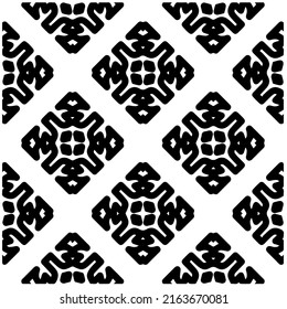 Abstract background with black and white pattern. Unique geometric vector swatch. Perfect for site backdrop, wrapping paper, wallpaper, textile and surface design. 