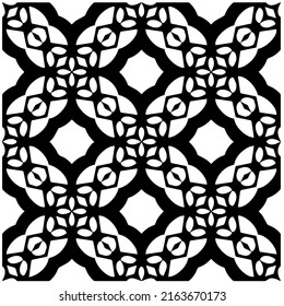 Abstract background with black and white pattern. Unique geometric vector swatch. Perfect for site backdrop, wrapping paper, wallpaper, textile and surface design. 