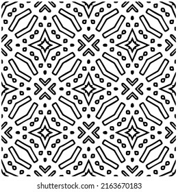 Abstract background with black and white pattern. Unique geometric vector swatch. Perfect for site backdrop, wrapping paper, wallpaper, textile and surface design. 