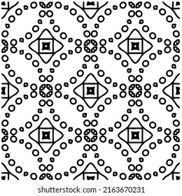 Abstract background with black and white pattern. Unique geometric vector swatch. Perfect for site backdrop, wrapping paper, wallpaper, textile and surface design. 