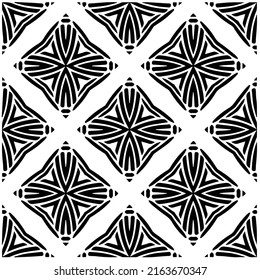 Abstract background with black and white pattern. Unique geometric vector swatch. Perfect for site backdrop, wrapping paper, wallpaper, textile and surface design. 