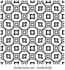 Abstract background with black and white pattern. Unique geometric vector swatch. Perfect for site backdrop, wrapping paper, wallpaper, textile and surface design. 