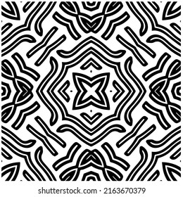 Abstract background with black and white pattern. Unique geometric vector swatch. Perfect for site backdrop, wrapping paper, wallpaper, textile and surface design. 