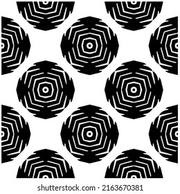 Abstract background with black and white pattern. Unique geometric vector swatch. Perfect for site backdrop, wrapping paper, wallpaper, textile and surface design. 