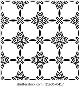 Abstract background with black and white pattern. Unique geometric vector swatch. Perfect for site backdrop, wrapping paper, wallpaper, textile and surface design. 