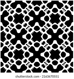 Abstract background with black and white pattern. Unique geometric vector swatch. Perfect for site backdrop, wrapping paper, wallpaper, textile and surface design. 