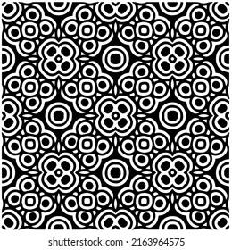 Fondo abstracto con patrón blanco y negro. Muestra de vector geométrico única. Perfecto para el fondo del sitio, papel envolvente, papel tapiz, textil y diseño de superficie. 
