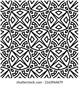 Abstract background with black and white pattern. Unique geometric vector swatch. Perfect for site backdrop, wrapping paper, wallpaper, textile and surface design. 

