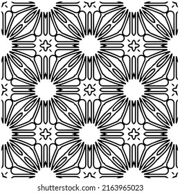 Abstract background with black and white pattern. Unique geometric vector swatch. Perfect for site backdrop, wrapping paper, wallpaper, textile and surface design. 
