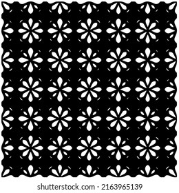 Abstract background with black and white pattern. Unique geometric vector swatch. Perfect for site backdrop, wrapping paper, wallpaper, textile and surface design. 

