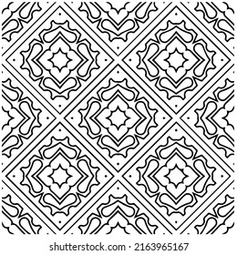 Abstract background with black and white pattern. Unique geometric vector swatch. Perfect for site backdrop, wrapping paper, wallpaper, textile and surface design. 
