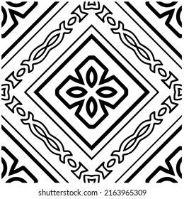 Abstract background with black and white pattern. Unique geometric vector swatch. Perfect for site backdrop, wrapping paper, wallpaper, textile and surface design. 
