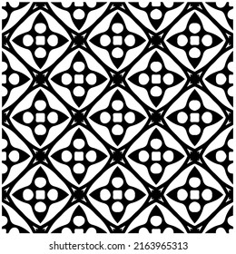 Abstract background with black and white pattern. Unique geometric vector swatch. Perfect for site backdrop, wrapping paper, wallpaper, textile and surface design. 
