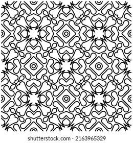 Abstract background with black and white pattern. Unique geometric vector swatch. Perfect for site backdrop, wrapping paper, wallpaper, textile and surface design. 
