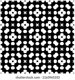 Abstract background with black and white pattern. Unique geometric vector swatch. Perfect for site backdrop, wrapping paper, wallpaper, textile and surface design. 
