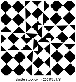 Abstract background with black and white pattern. Unique geometric vector swatch. Perfect for site backdrop, wrapping paper, wallpaper, textile and surface design. 