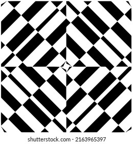 Abstract background with black and white pattern. Unique geometric vector swatch. Perfect for site backdrop, wrapping paper, wallpaper, textile and surface design. 