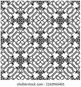Abstrakter Hintergrund mit schwarz-weißem Muster. Einzigartige geometrische Vektorgrafik. Ideal für die Website-Hintergrund, Wickelpapier, Tapete, Textil und Oberflächendesign. 
