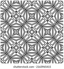 Abstract background with black and white pattern. Unique geometric vector swatch. Perfect for site backdrop, wrapping paper, wallpaper, textile and surface design. 
