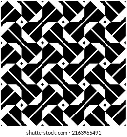 Abstract background with black and white pattern. Unique geometric vector swatch. Perfect for site backdrop, wrapping paper, wallpaper, textile and surface design. 
