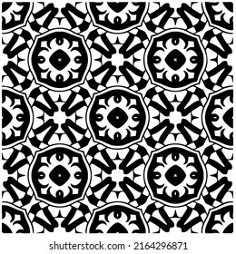 Abstract background with black and white pattern. Unique geometric vector swatch. Perfect for site backdrop, wrapping paper, wallpaper, textile and surface design. 