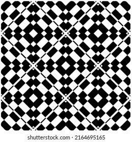 Abstract background with black and white pattern. Unique geometric vector swatch. Perfect for site backdrop, wrapping paper, wallpaper, textile and surface design. 