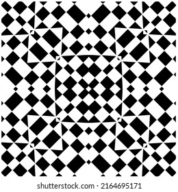 Abstract background with black and white pattern. Unique geometric vector swatch. Perfect for site backdrop, wrapping paper, wallpaper, textile and surface design. 