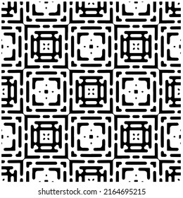 Abstract background with black and white pattern. Unique geometric vector swatch. Perfect for site backdrop, wrapping paper, wallpaper, textile and surface design. 