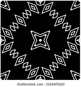 Abstract background with black and white pattern. Unique geometric vector swatch. Perfect for site backdrop, wrapping paper, wallpaper, textile and surface design. 