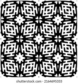 Abstract background with black and white pattern. Unique geometric vector swatch. Perfect for site backdrop, wrapping paper, wallpaper, textile and surface design. 