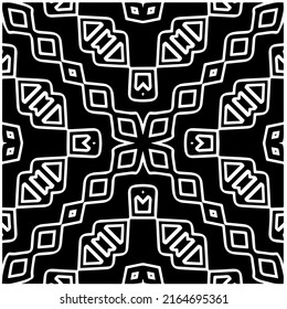 Abstract background with black and white pattern. Unique geometric vector swatch. Perfect for site backdrop, wrapping paper, wallpaper, textile and surface design. 