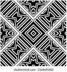 Abstract background with black and white pattern. Unique geometric vector swatch. Perfect for site backdrop, wrapping paper, wallpaper, textile and surface design. 