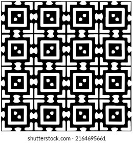 Abstract background with black and white pattern. Unique geometric vector swatch. Perfect for site backdrop, wrapping paper, wallpaper, textile and surface design. 