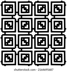 Abstract background with black and white pattern. Unique geometric vector swatch. Perfect for site backdrop, wrapping paper, wallpaper, textile and surface design. 