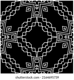 Abstract background with black and white pattern. Unique geometric vector swatch. Perfect for site backdrop, wrapping paper, wallpaper, textile and surface design. 