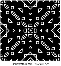 Abstract background with black and white pattern. Unique geometric vector swatch. Perfect for site backdrop, wrapping paper, wallpaper, textile and surface design. 