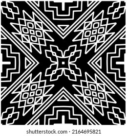Abstract background with black and white pattern. Unique geometric vector swatch. Perfect for site backdrop, wrapping paper, wallpaper, textile and surface design. 