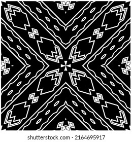 Abstract background with black and white pattern. Unique geometric vector swatch. Perfect for site backdrop, wrapping paper, wallpaper, textile and surface design. 