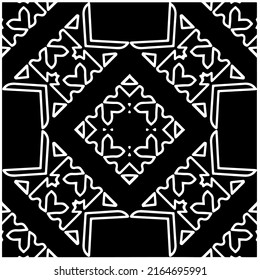 Abstract background with black and white pattern. Unique geometric vector swatch. Perfect for site backdrop, wrapping paper, wallpaper, textile and surface design. 