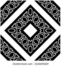 Abstract background with black and white pattern. Unique geometric vector swatch. Perfect for site backdrop, wrapping paper, wallpaper, textile and surface design. 