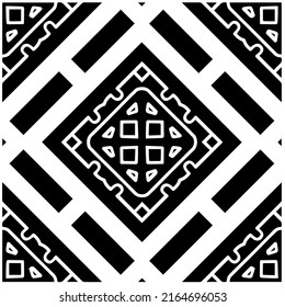 Abstract background with black and white pattern. Unique geometric vector swatch. Perfect for site backdrop, wrapping paper, wallpaper, textile and surface design. 