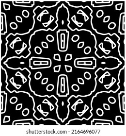 Abstract background with black and white pattern. Unique geometric vector swatch. Perfect for site backdrop, wrapping paper, wallpaper, textile and surface design. 