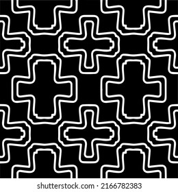 Abstract background with black and white pattern. Unique geometric vector swatch. Perfect for site backdrop, wrapping paper, wallpaper, textile and surface design. 