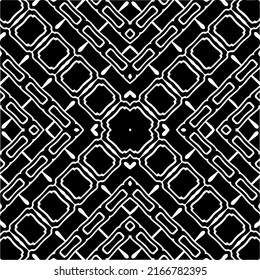 Abstract background with black and white pattern. Unique geometric vector swatch. Perfect for site backdrop, wrapping paper, wallpaper, textile and surface design. 